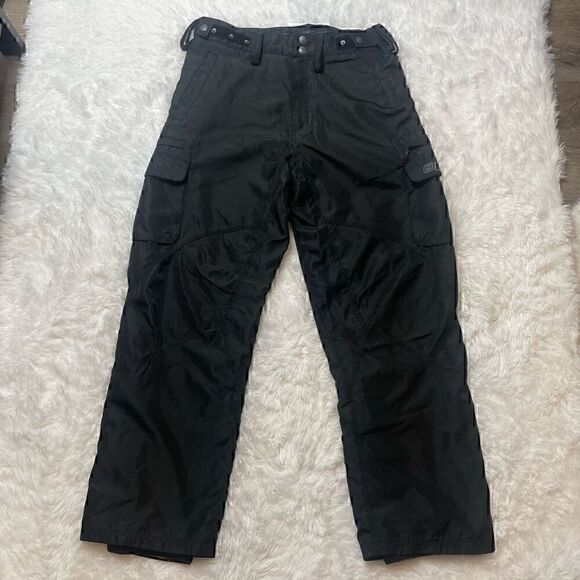 Ocean Pacific OP Sport Fleece Lined Ski Snowboard Pants Black Pockets Mens Sz L - Picture 1 of 15